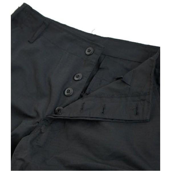 アメリカ軍 BDU カーゴ ショートパンツ XLサイズ リップストップ ブラック レプリカ 米軍 ミリタリーパンツ 迷彩服の画像