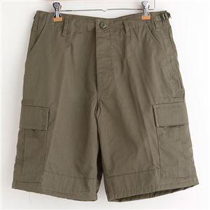 アメリカ軍 BDU カーゴ ショートパンツ Mサイズ リップストップ オリーブ レプリカ 米軍 ミリタリーパンツ 迷彩服