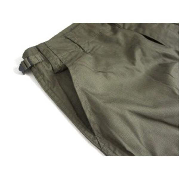 アメリカ軍 BDU クロップド カーゴパンツ 迷彩服 Lサイズ オリーブ 7分丈 リップストップ レプリカ ミリタリーパンツの画像