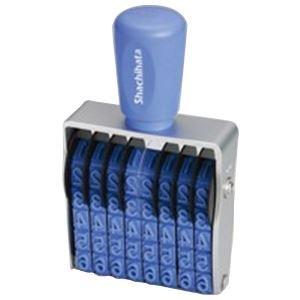 (業務用10セット) シヤチハタ 回転ゴム印 CF-81G 欧文8連1号 ゴシック