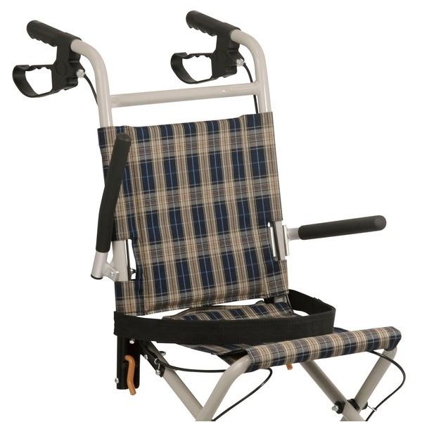 コンパクト介助車/介助式車椅子 〔テイコブアルミ製〕 折り畳み 跳ね上げ式肘掛け シートベルト付き 〔介護用品 福祉用品〕 コンパクト介助車/介助式車椅子 折り畳み 跳ね上げ式肘掛け シートベルト付き 〔介護用品 福祉用品〕 車椅子