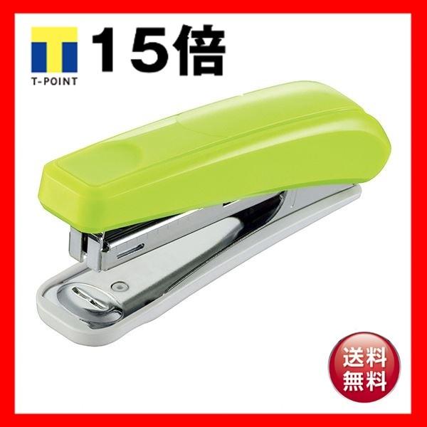 （まとめ） ライオン事務器 ステープラ 楽ホッチ20枚とじ グリーン S-20 1個 〔×10セット〕