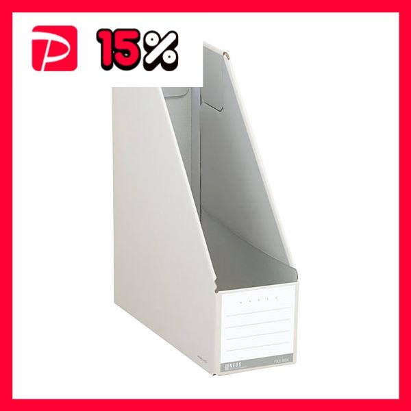 最新人気 （まとめ）コクヨ ファイルボックス(NEOS)スタンドタイプ 〔×20セット〕 1冊 フ-NEL450W オフホワイト 背幅102mm A4タテ ボックスファイル