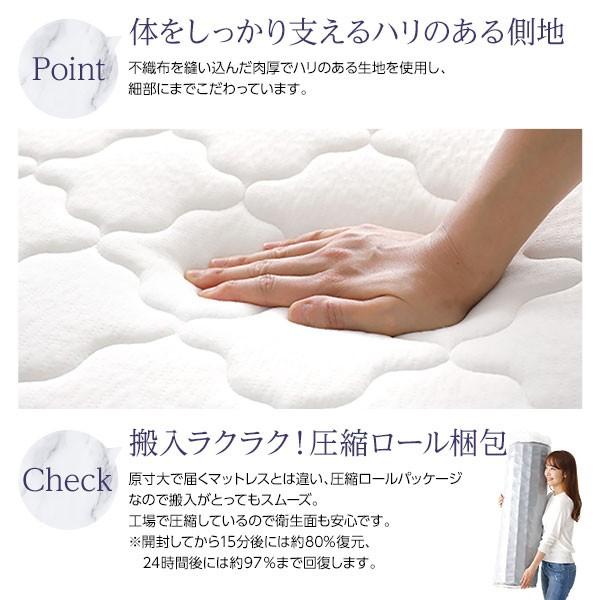 【通常品】 ベッド 収納付き 引き出し付き 木製 棚付き 宮付き コンセント付き シンプル モダン ブラウン ダブル ポケットコイルマットレス付き 【CEG9762424080】(35190円)