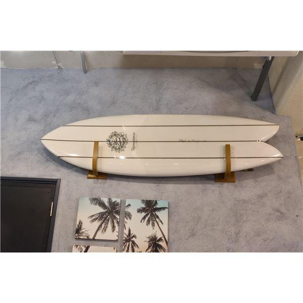 サーフボードラック 壁面収納 幅15×奥行18×高さ30cm 2個×1セット 木製