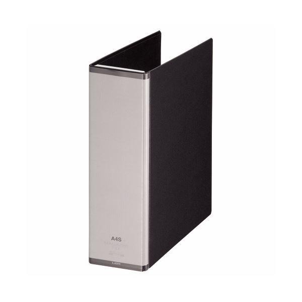 （まとめ）ライオン事務器 マガジンファイルワイヤ式 A4タテ とじ厚70mm ワイヤ16本付 ブラック MF-73WC 1冊〔×5セット〕