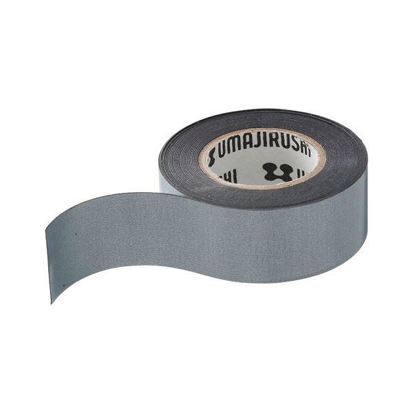 （まとめ）馬印 粘着糊付マグネットテープ19mm×3m シルバー CMT-S 1巻〔×10セット〕