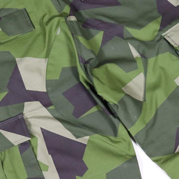 スウェーデン軍 BDU Battle Dress Uniform M90 カーゴパンツ レプリカ L グリーンカモ ミリタリーパンツ ミリタリーウェアの画像