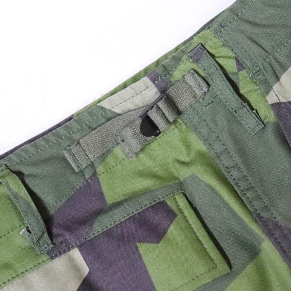 スウェーデン軍BDU（Battle Dress Uniform） M90グリーンカモ カーゴパンツ レプリカ XLの画像
