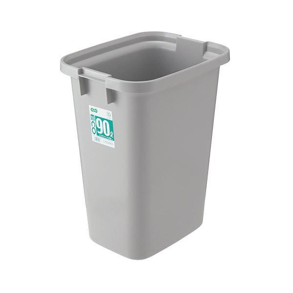 TANOSEE エコポリペール 角型 90L 本体 グレー 1個 〔フタ別売〕