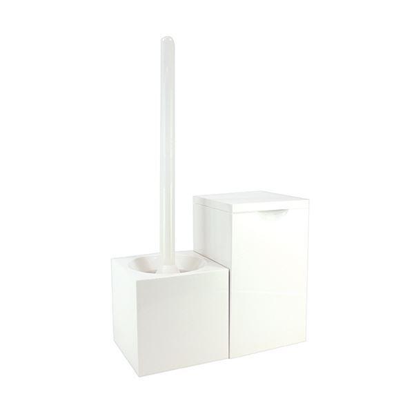 （まとめ）マーナ トイレポット ホワイト W062W 1個 〔×3セット〕の画像