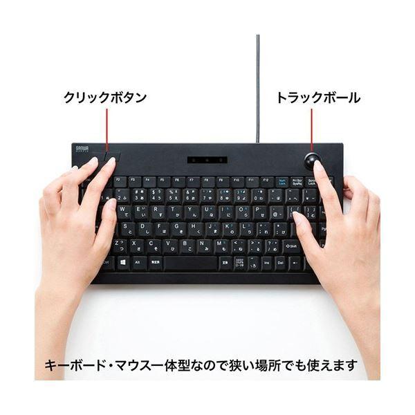 サンワサプライ トラックボールキーボード SKB-TR03BK 1台_1