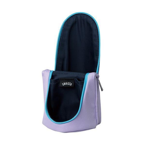 (まとめ) ソニック スマ・スタ 立つペンケース バイオレット FD-7041-V 1個 〔×3セット〕_1