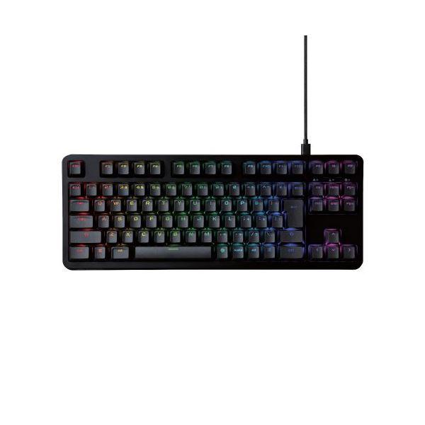 エレコム ゲーミングキーボード/Vcustom/有線/着脱式/メカニカル/ネオクラッチキーキャップ/テンキーレス/クリッキー(青軸)/RGB/ブラック TK-VK310CBK_2