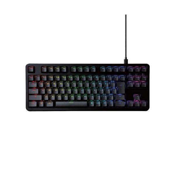 エレコム ゲーミングキーボード/Vcustom/有線/着脱式/メカニカル/ネオクラッチキーキャップ/テンキーレス/タクタイル(茶軸)/RGB/ブラック TK-VK310TBK_2