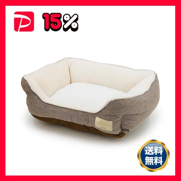 Homey オールシーズンスクエアベッド S ブラウン ペット用品
