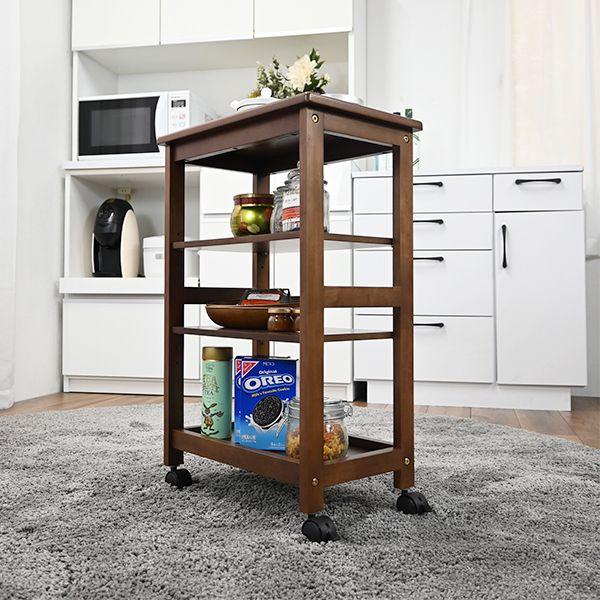 タイルトップワゴン ブラウン 組立品_2