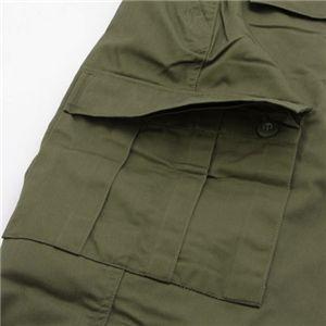 アメリカ軍 BDU クロップド カーゴパンツ 迷彩服 Sサイズ オリーブ 7分丈 レプリカ 米軍 ミリタリーパンツ 軍モノの画像