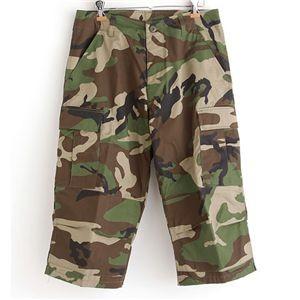 アメリカ軍 BDU クロップド カーゴパンツ 迷彩服 Mサイズ ウッドランド 7分丈 レプリカ 米軍 ミリタリーパンツ 軍モノ