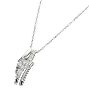 18金ホワイトゴールド（K18WG） ダイヤモンドペンダント/ネックレス 18金ホワイトゴールド K18WG ダイヤモンドペンダント/ネックレス