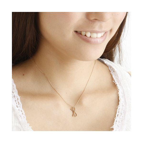 【ほぼ未使用】 Amelie Monchouchou（アメリ モンシュシュ） リボンペンダント＆ピアス コフレセット K18ピンクゴールド 【2904734190】(17057円)