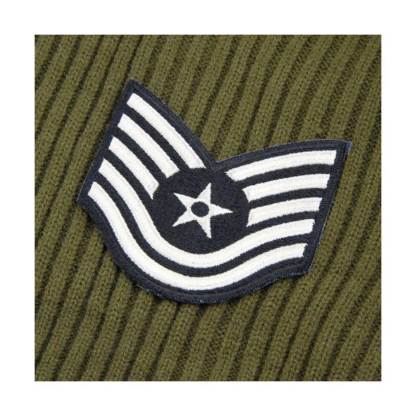 アメリカ軍 コマンド セーター XL オリーブ アクリル コットン肘あて 肩当付 米軍 レプリカ ミリタリーウェア 軍モノの画像