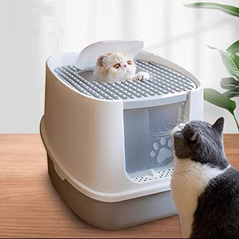 3c 猫 トイレ スコップ付 上から猫トイレ ドーム ワイドサイズ 清潔 大型猫 脱臭シート付 耐久性 2way出入り方法 ニオイの広がり防 Vript4gp6r Colegiocardenalsancha Edu Co