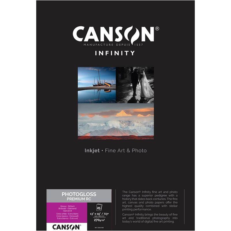 キャンソン　写真用紙　インフィニティ　A3ノビ　6231005　25枚　フォトグロス・プレミアム・RC　正規輸入品