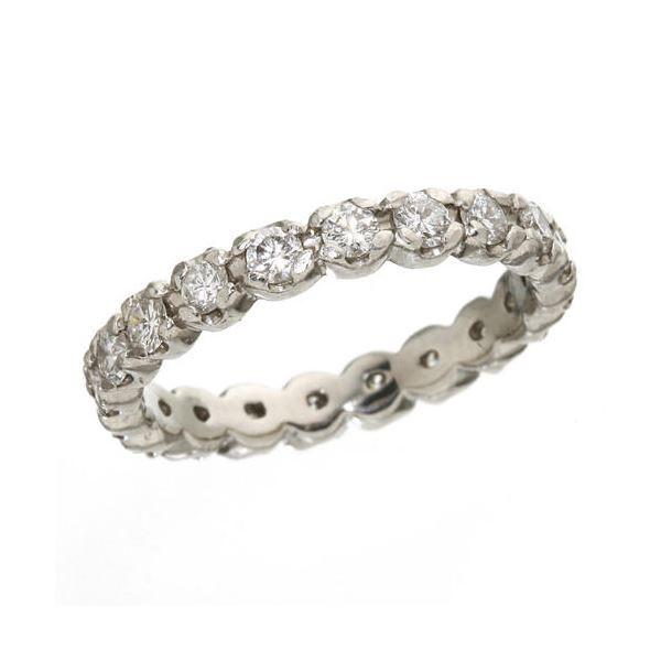海外品 プラチナPt900 ／1ctフルエタニティダイヤリング 指輪 ペアリング 13号 【9549381958】(34423円)