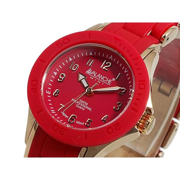 アバランチ AVALANCHE 腕時計 AV-1025-RDRG レッド×ローズゴールド ローズゴールド