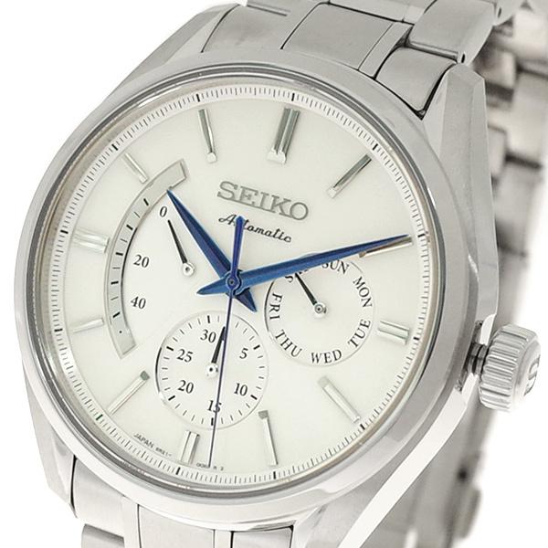 セイコー SEIKO 腕時計 SARW021 メンズ プレザージュ PRESAGE 自動巻き ホワイト シルバー