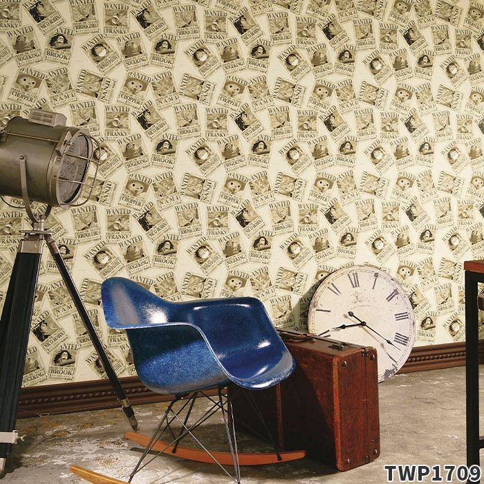 壁紙 のり付き のり付き壁紙 トキワ パインブル 21 23 One Piece ワンピース 巾92cmx1m単位切り売り Wallpaper リウォール 通販 Paypayモール