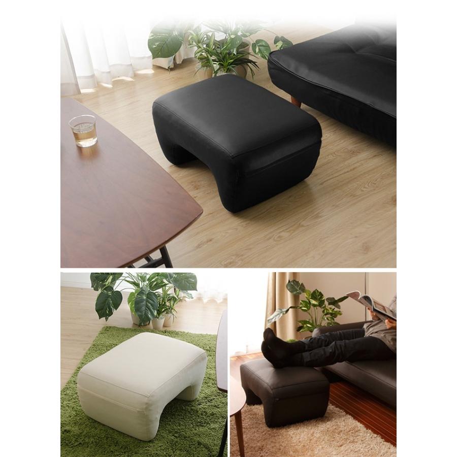 オットマン mashu ottoman ブラウン ブラック アイボリー footrest_3