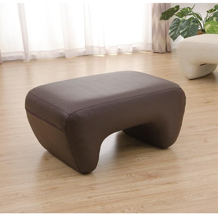 オットマン mashu ottoman ブラウン ブラック アイボリー footrest_4