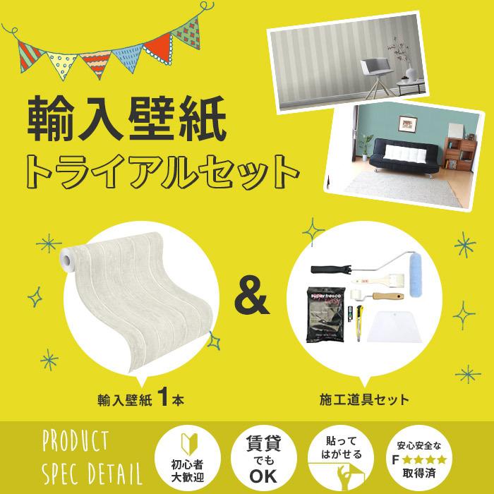 壁紙 輸入壁紙 トライアルセット 専用のり 施工道具 貼り方説明書 リウォール 通販 Paypayモール