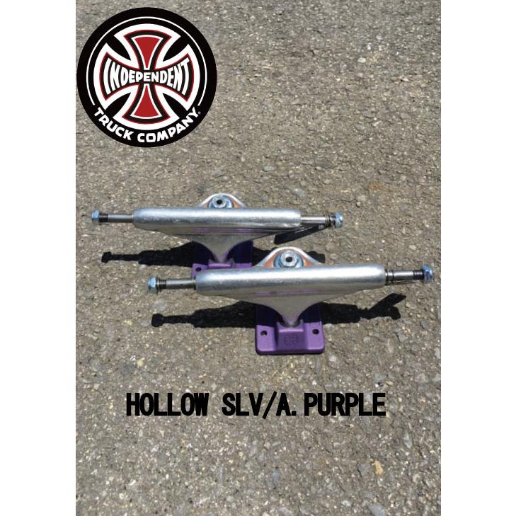 INDEPENDENT 自営  HOLLOW STAGE11 TRUCKS  SIV/A.PURPLE 滑るゲーム盤 スケボー ストリート系スポーツ-スケートボード-デッキ、パーツ