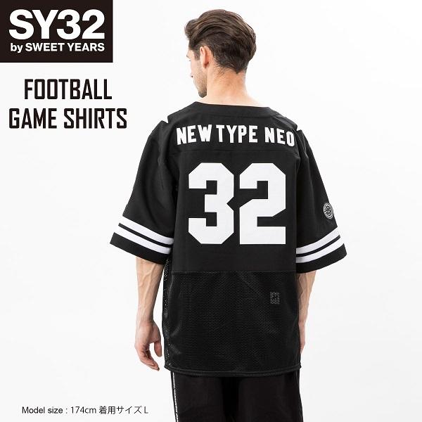 SY32 by SWEET YEARS Tシャツ シャツ ゲームシャツ アメリカン SY32 by SWEET YEARS Tシャツ シャツ ゲームシャツ アメリカン