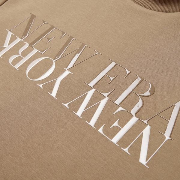 NEWERA テックスウェット モックネック クルーネック ベージュ