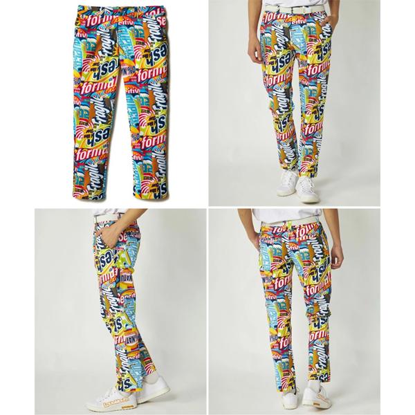 ラウドマウス メンズ 柄ロングパンツ 派手 目立つ ハーフパンツ 吸汗速乾 UVカット ストレッチ 866309 LOUDMOUTH ゴルフ 2026年 送料無料 あす楽 あすつく | LOUDMOUTH | 03