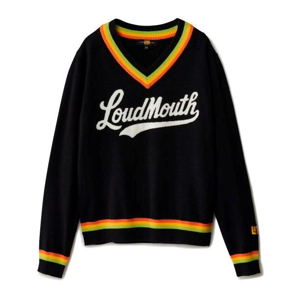 ラウドマウス レディース カレッジロゴ Vネックセーター 派手 ギャル ストレッチ 876751 LOUDMOUTH ゴルフ 2026年 送料無料 あす楽 あすつく | LOUDMOUTH | 15
