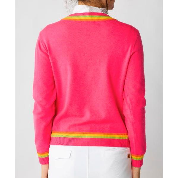 ラウドマウス レディース カレッジロゴ Vネックセーター 派手 ギャル ストレッチ 876751 LOUDMOUTH ゴルフ 2026年 送料無料 あす楽 あすつく | LOUDMOUTH | 04