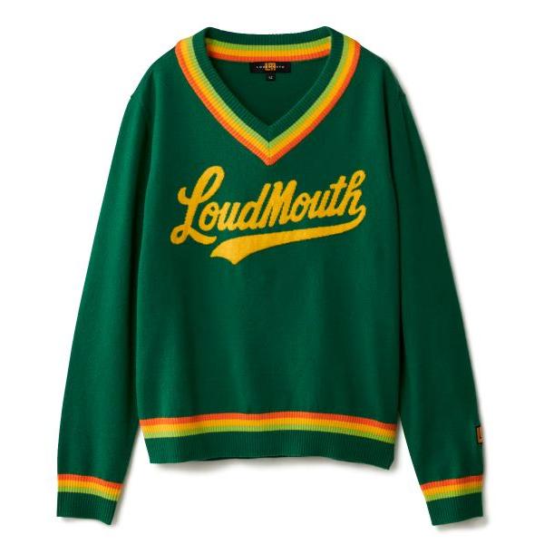 ラウドマウス レディース カレッジロゴ Vネックセーター 派手 ギャル ストレッチ 876751 LOUDMOUTH ゴルフ 2026年 送料無料 あす楽 あすつく | LOUDMOUTH | 09