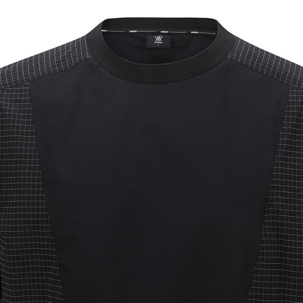アニュー ゴルフ メンズ ウーブンスリーブ クルーネック Tシャツ 半袖 ANEW WOOVEN SLEEVE CREW NECK 送料無料 AGEMMTS15の画像