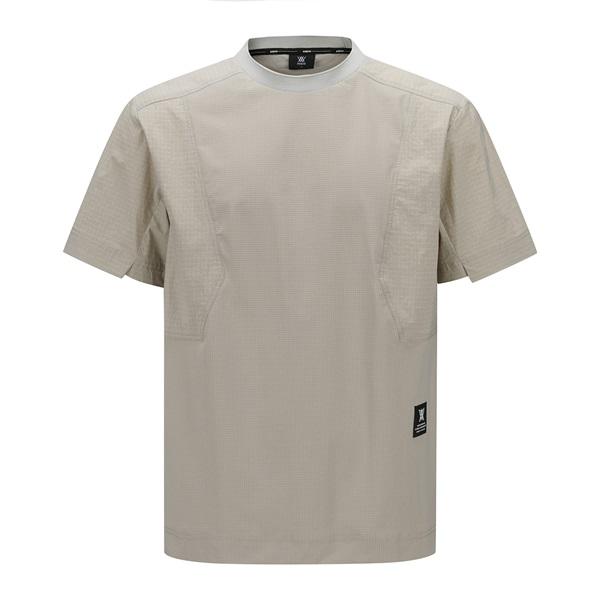 アニュー ゴルフ メンズ ウーブンスリーブ クルーネック Tシャツ 半袖 ANEW WOOVEN SLEEVE CREW NECK 送料無料 AGEMMTS15の画像