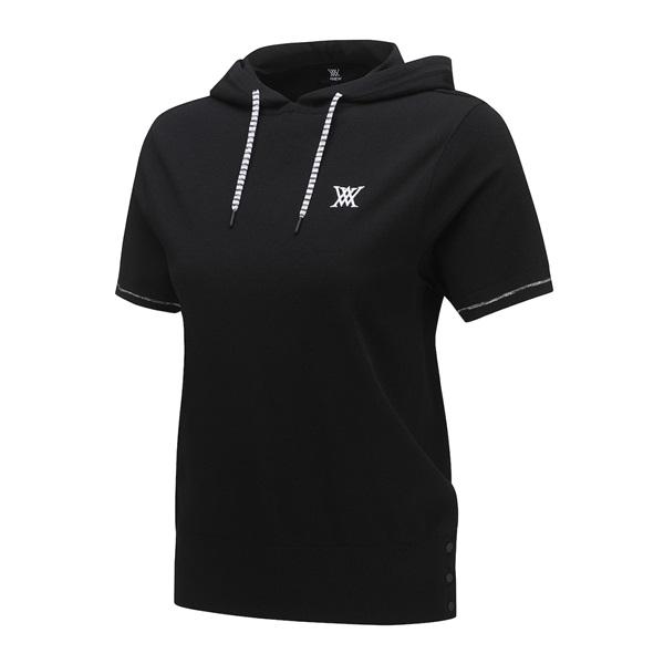 アニュー ゴルフ ウィメンズ フーディポイントセーター 半袖 ANEW HOODIE POINT SWEARTER 送料無料 AGEMWKN03の画像