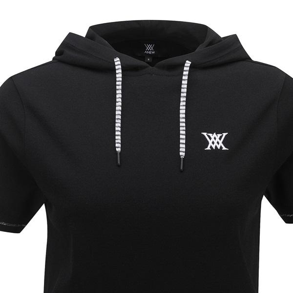 アニュー ゴルフ ウィメンズ フーディポイントセーター 半袖 ANEW HOODIE POINT SWEARTER 送料無料 AGEMWKN03の画像