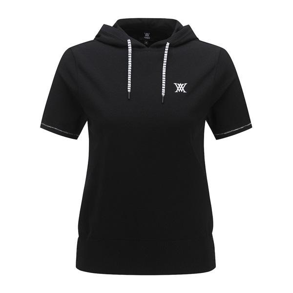 アニュー ゴルフ ウィメンズ フーディポイントセーター 半袖 ANEW HOODIE POINT SWEARTER 送料無料 AGEMWKN03の画像