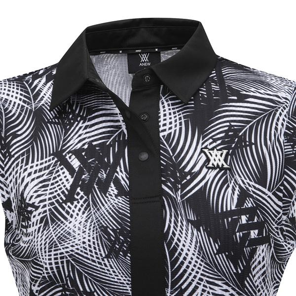 アニュー ゴルフ ウィメンズ 襟付き ノースリーブ シャツ ANEW COLLARED SLEEVELESS 送料無料 AGFMWTN02BKの画像