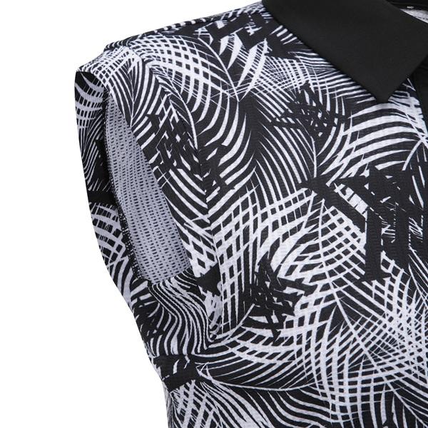 アニュー ゴルフ ウィメンズ 襟付き ノースリーブ シャツ ANEW COLLARED SLEEVELESS 送料無料 AGFMWTN02BKの画像