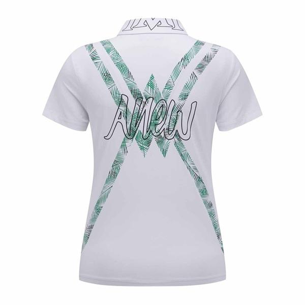 アニュー ゴルフ ウィメンズ ニューシグネチャーロゴ ショートTシャツ 半袖 ANEW NEW SIGNATURE LOGO SHORT T-SHIRT 送料無料 AGFMWTS31の画像